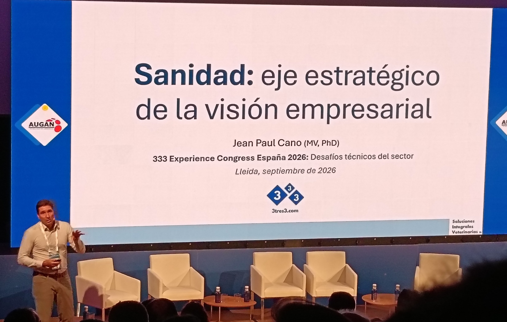 Stand da Augan, patrocinador Ouro do 333 Experience Congress Espanha 2026 em Lleida
